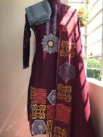 পিউর কটন স্টিচ ড্রেস – মডার্ন এমব্রয়ডারি ও সফট ফিট